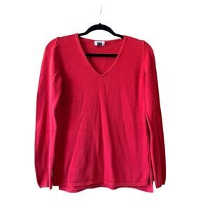 Old Navy Classic Ladies Red V Neck Sweater Size Small